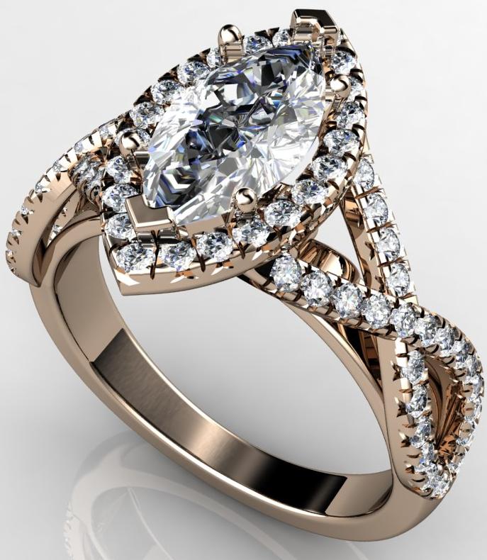 wedding rings chicago loop diamonds by shelly rose gold wedding rings ...
