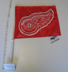 detroit red wings car flag